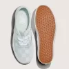 Auténtico zapato de satén con estampado de cuadros