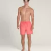 Bañador corto de 17» con tejido elástico sólido primario