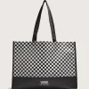 Bolsa de mano reutilizable con diseño de tablero de ajedrez