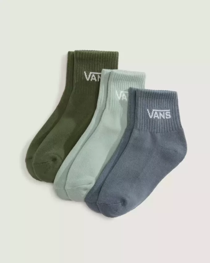 Calcetines clásicos de media caña para niños (paquete de 3)