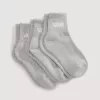 Calcetines clásicos de media caña para niños (paquete de 3)