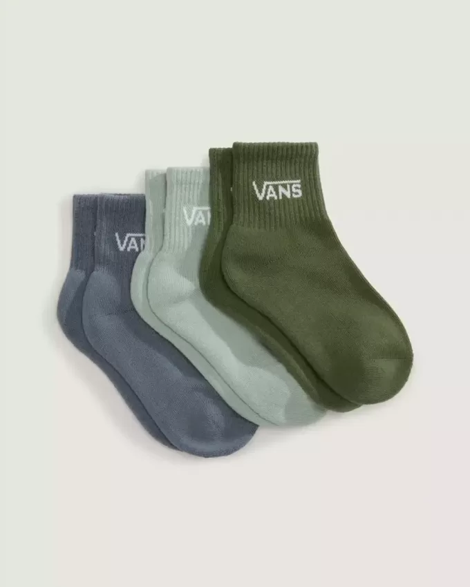 Calcetines clásicos de media caña para niños (paquete de 3)