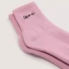 Calcetines de media caña con texto clásico