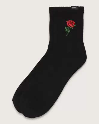 Calcetines de media caña con una sola rosa