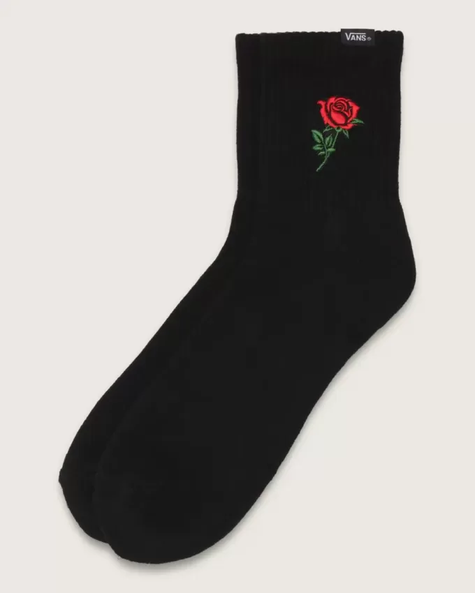 Calcetines de media caña con una sola rosa