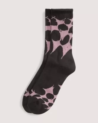 Calcetines deportivos con diseño de telaraña salpicada de skate