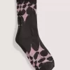 Calcetines deportivos con diseño de telaraña salpicada de skate