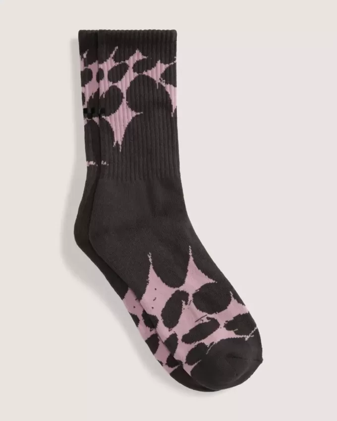 Calcetines deportivos con diseño de telaraña salpicada de skate