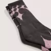 Calcetines deportivos con diseño de telaraña salpicada de skate