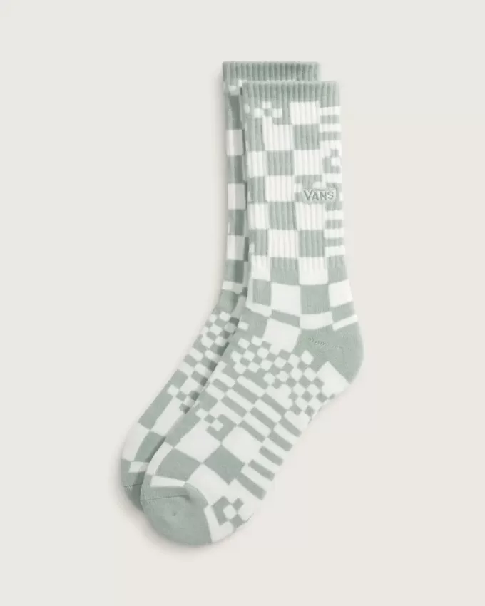 Calcetines deportivos con estampado de cuadros