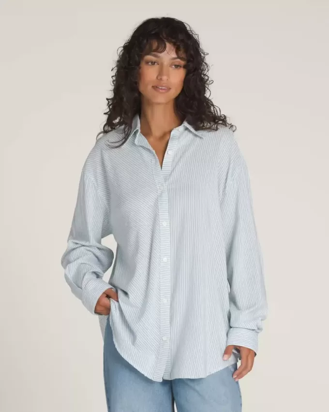 Camisa a rayas con botones de Gillian
