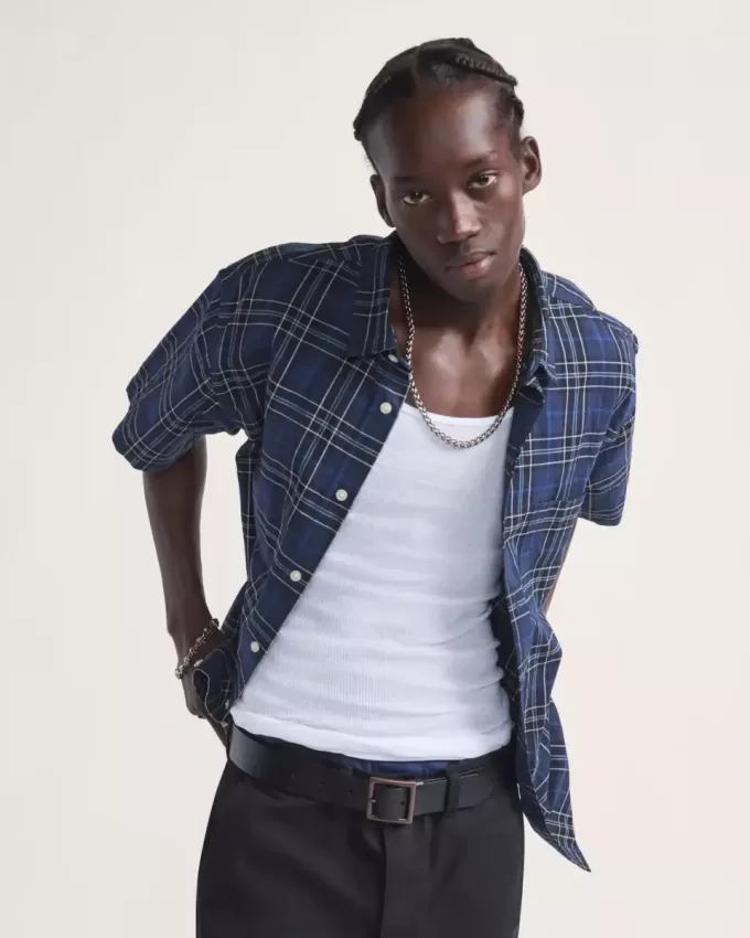 Camisa abotonada a cuadros Lawson