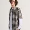 Camisa abotonada a cuadros Monte