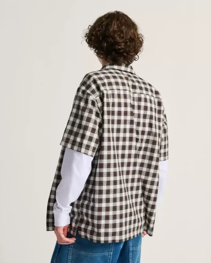 Camisa abotonada a cuadros Monte