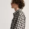 Camisa abotonada a cuadros Monte