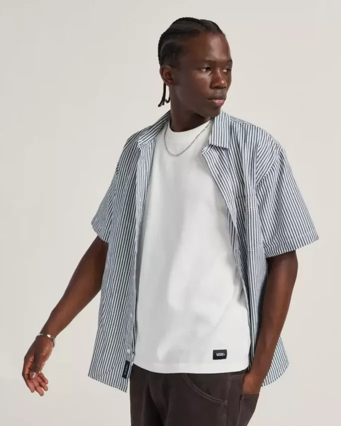 Camisa abotonada de rayas Lawson
