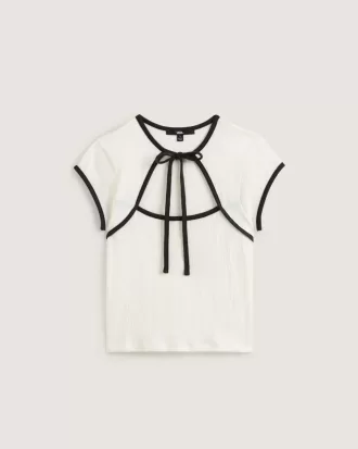 Camisa Kari con cuello anudado