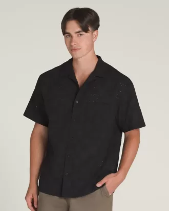 Camisa tejida con ojales Wayside
