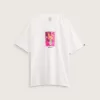 Camiseta con decoración floral