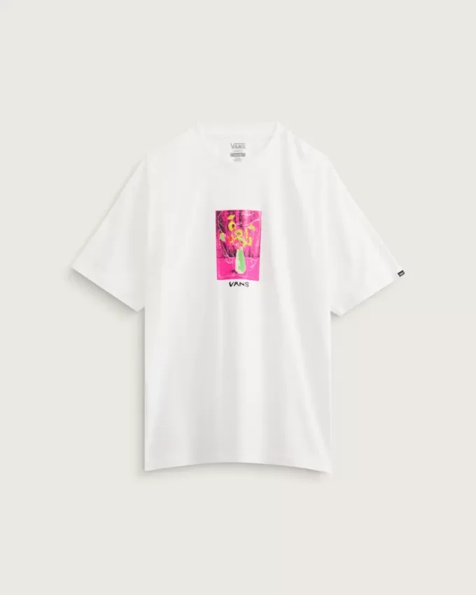 Camiseta con decoración floral