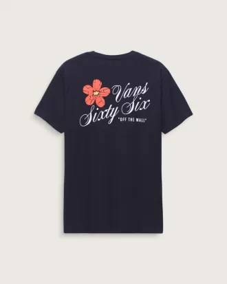 Camiseta con flor agrietada