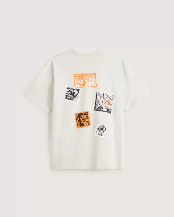 Camiseta con parche punk