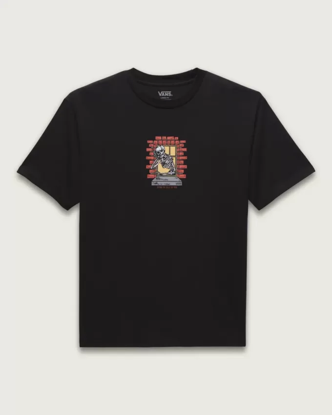Camiseta con ventana de calavera segadora