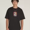 Camiseta con ventana de calavera segadora