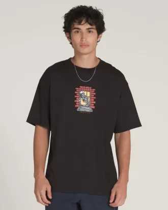 Camiseta con ventana de calavera segadora