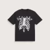 Camiseta de cuadros y huesos