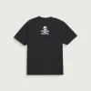 Camiseta de cuadros y huesos