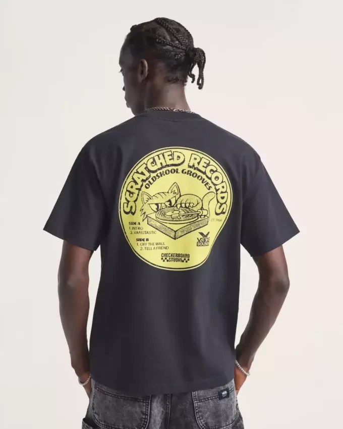 Camiseta de discos rayados