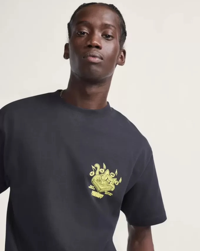 Camiseta de discos rayados