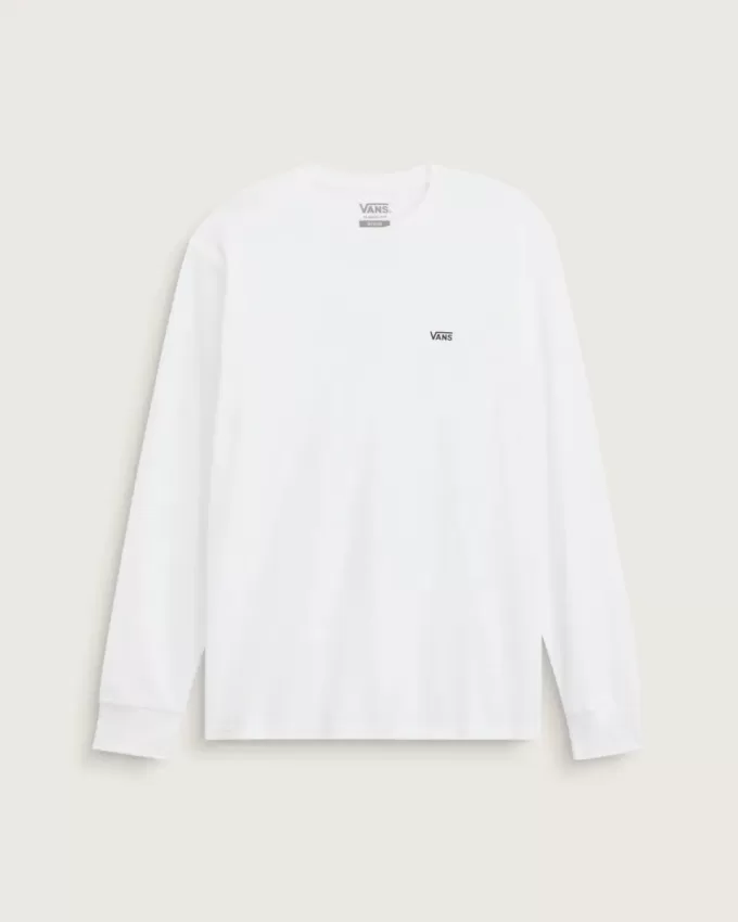Camiseta de manga larga con logotipo en el pecho izquierdo
