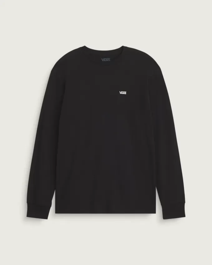 Camiseta de manga larga con logotipo en el pecho izquierdo