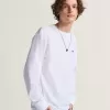 Camiseta de manga larga con logotipo en el pecho izquierdo