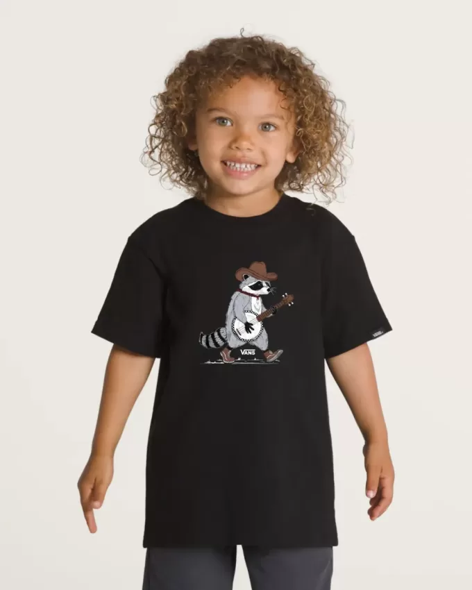 Camiseta de mapache banjo para niños pequeños