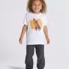 Camiseta infantil con cohete grafiti
