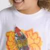 Camiseta infantil con cohete grafiti