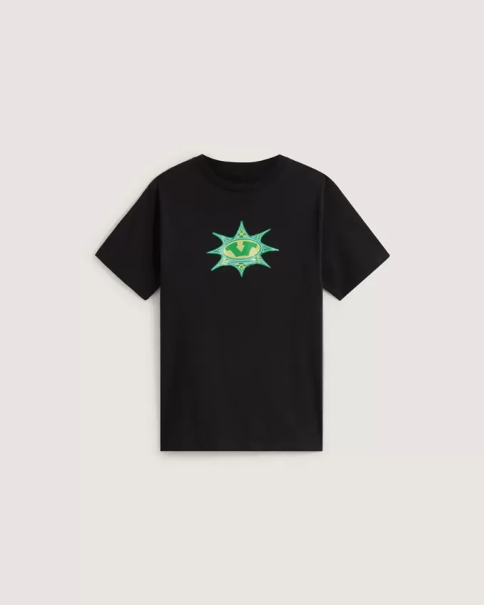 Camiseta infantil con estampado de estrellas a cuadros