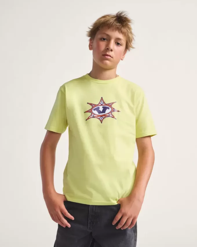 Camiseta infantil con estampado de estrellas a cuadros