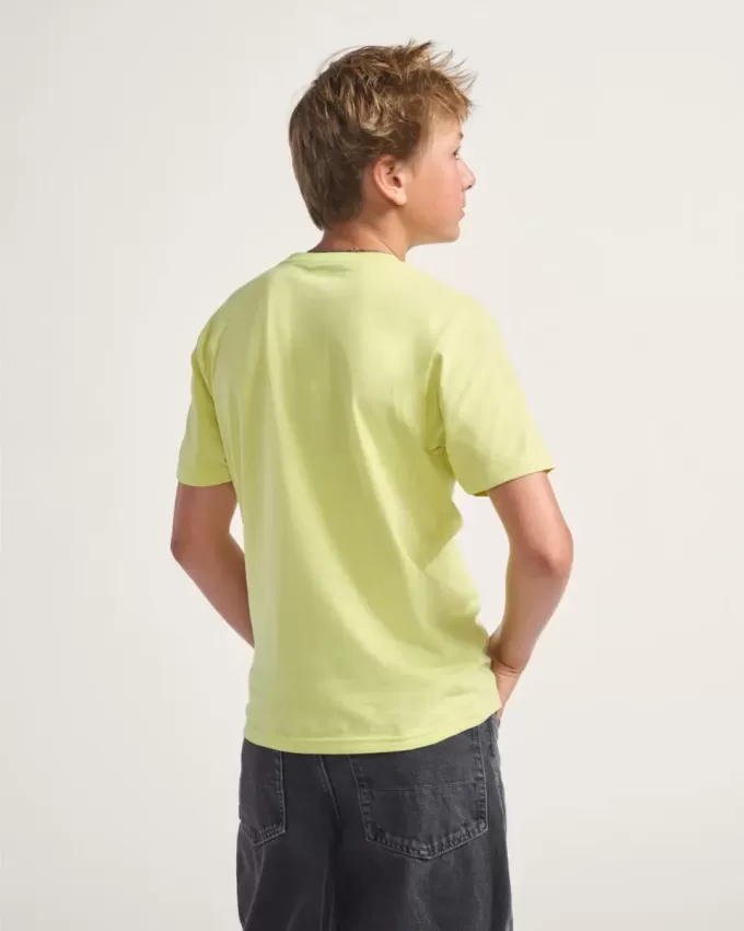 Camiseta infantil con estampado de estrellas a cuadros