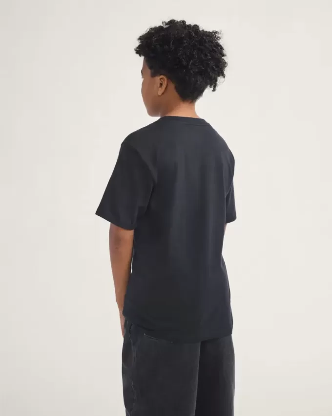Camiseta infantil con estampado de estrellas a cuadros