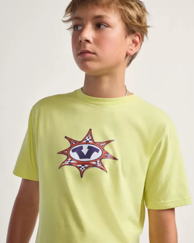 Camiseta infantil con estampado de estrellas a cuadros