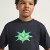 Camiseta infantil con estampado de estrellas a cuadros