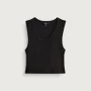 Camiseta sin mangas con ribete Drew