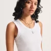 Camiseta sin mangas con ribete Drew