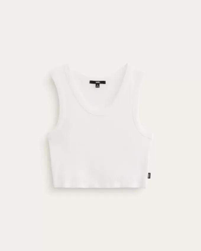 Camiseta sin mangas con ribete Drew