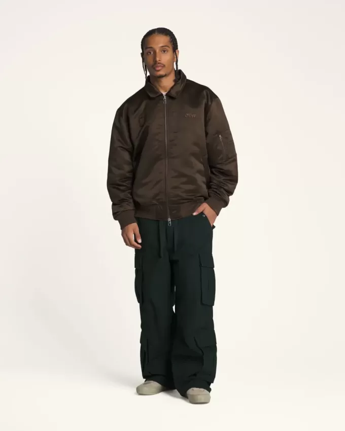 Chaqueta bomber de satén OTW
