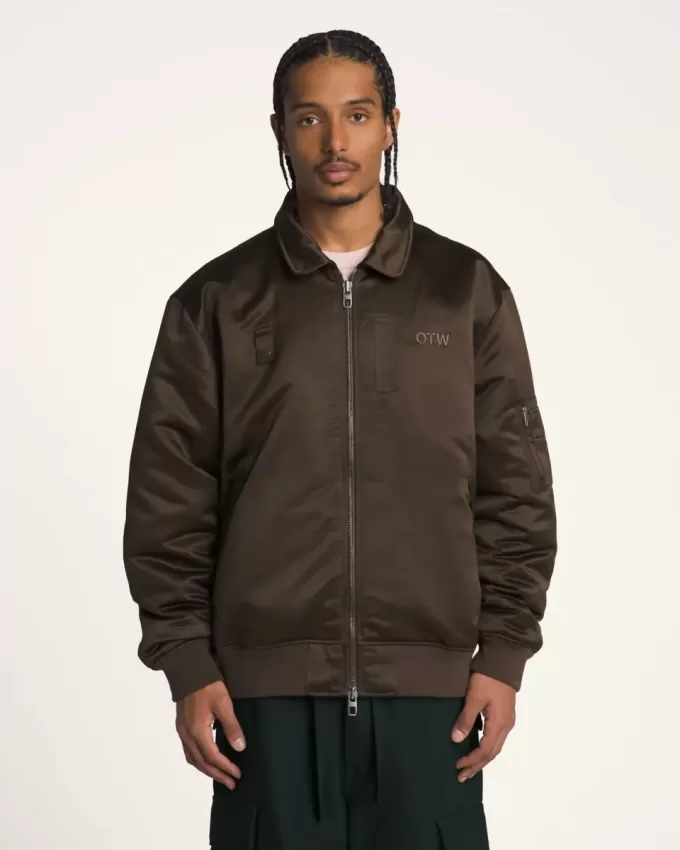 Chaqueta bomber de satén OTW